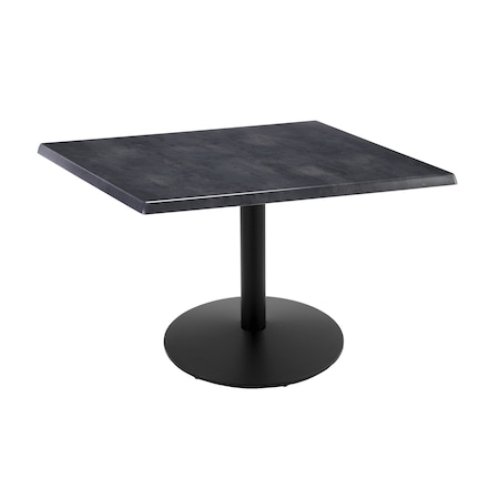 Holland Bar Stool Co 30" Tall In/Outdoor All-Season Table, 36" x 36" Square Black Steel Top OD214-2230BWOD36SQBlkStl